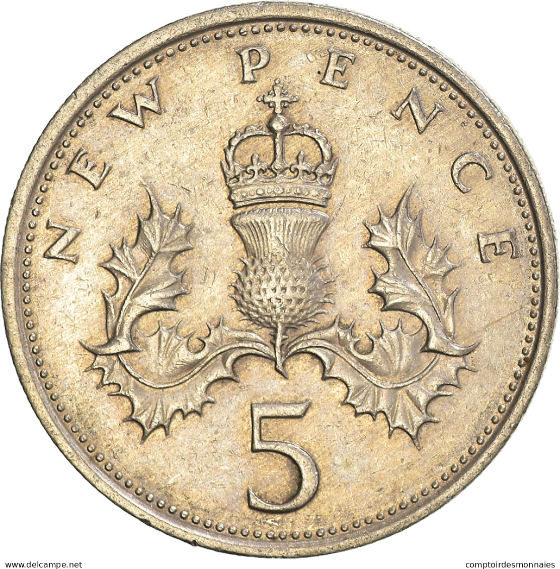 Monnaie, Grande-Bretagne, 5 New Pence, 1969 - Andere & Zonder Classificatie