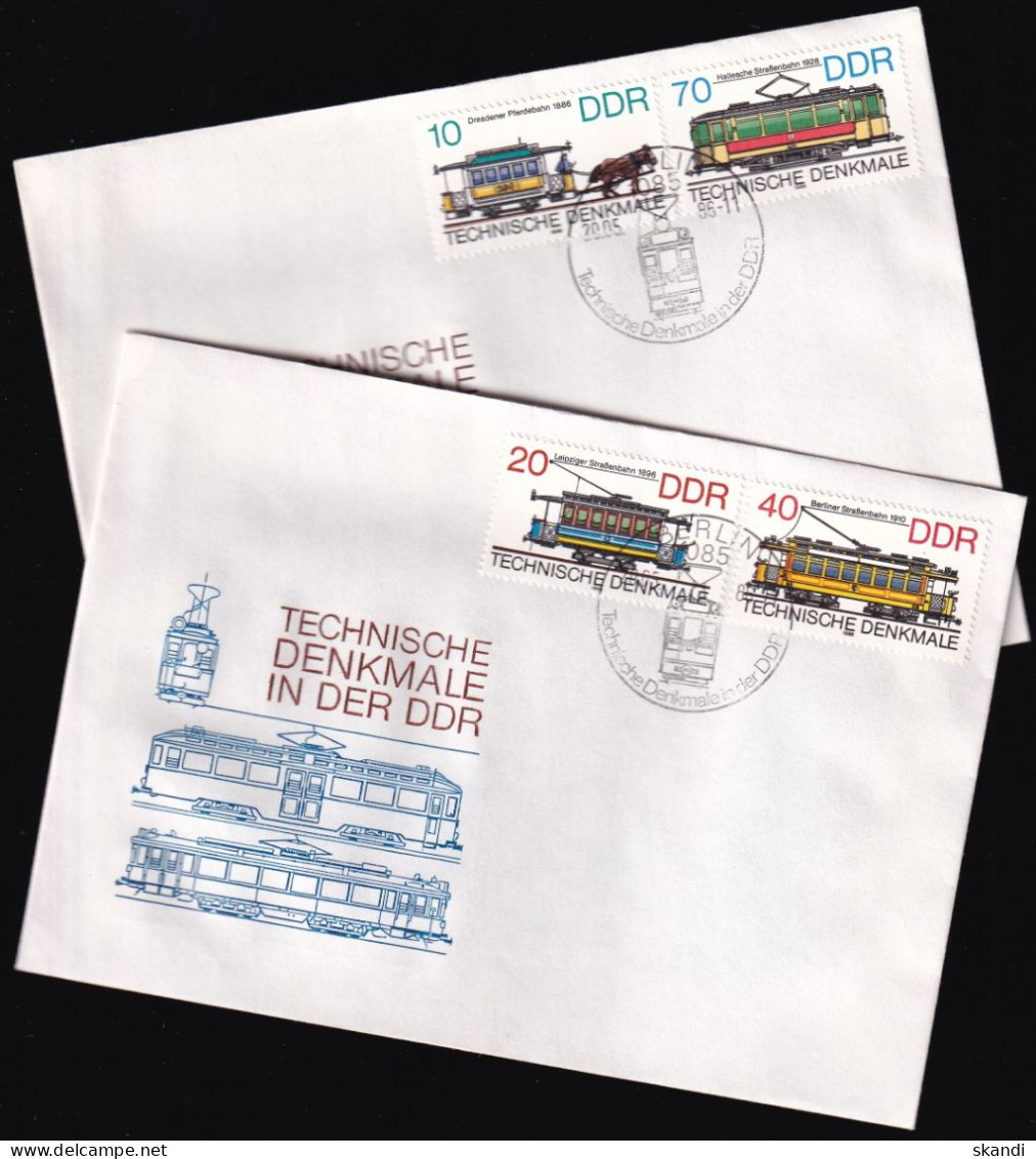 DDR 1986 Mi-Nr. 3015/18 FDC - 1981-1990