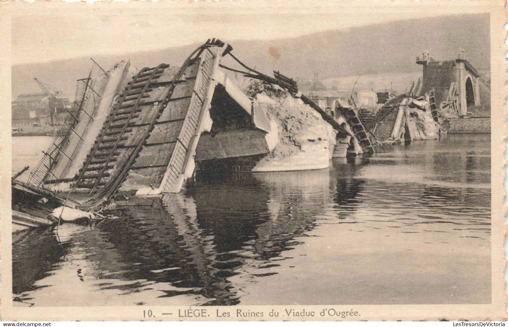 BELGIQUE - Liège - Les Ruines Du Viaduc D'Ougrée - Carte Postale Ancienne - Liege