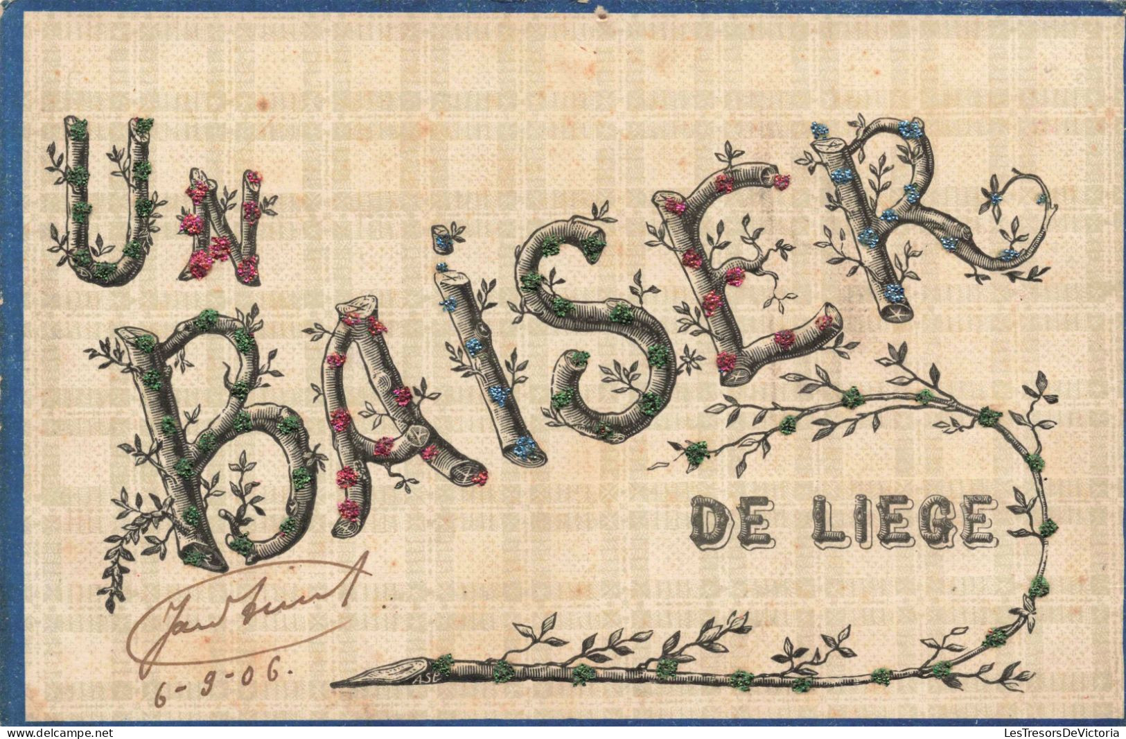 BELGIQUE - Liège - Un Baiser De Liège - Colorisé - Carte Postale Ancienne - Liege