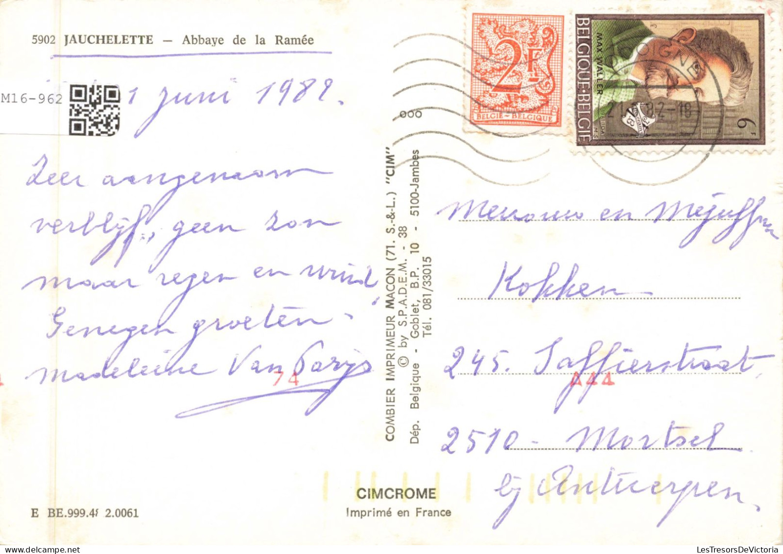 BELGIQUE - Jauchelette - Abbaye De La Ramée - Colorisé - Carte Postale Ancienne - Other & Unclassified