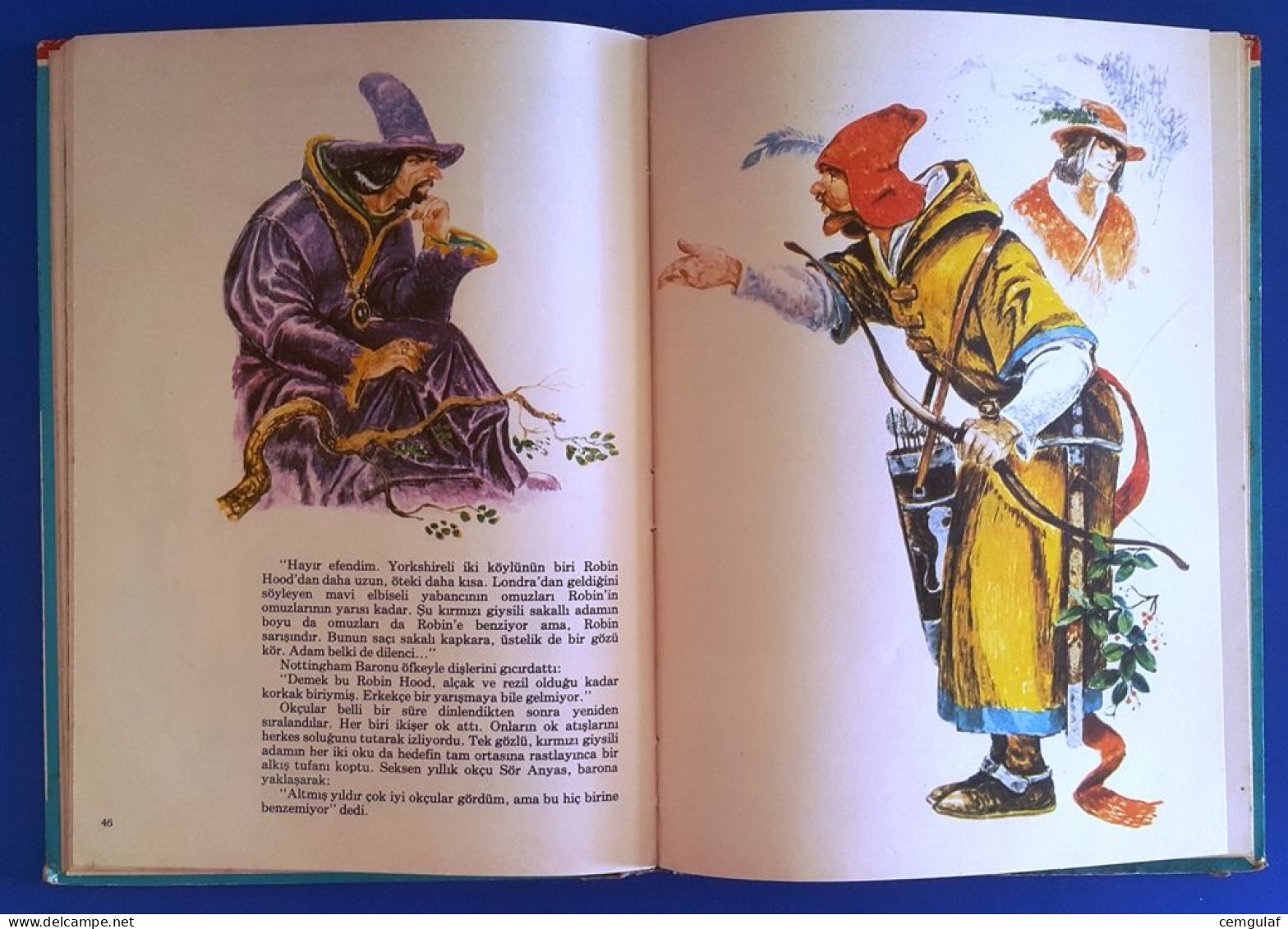 Illustrated World Classics -Turkish Edition "ROBIN HOOD" Illustrated By: Mustafa DELİOĞLU-1983 - Giovani