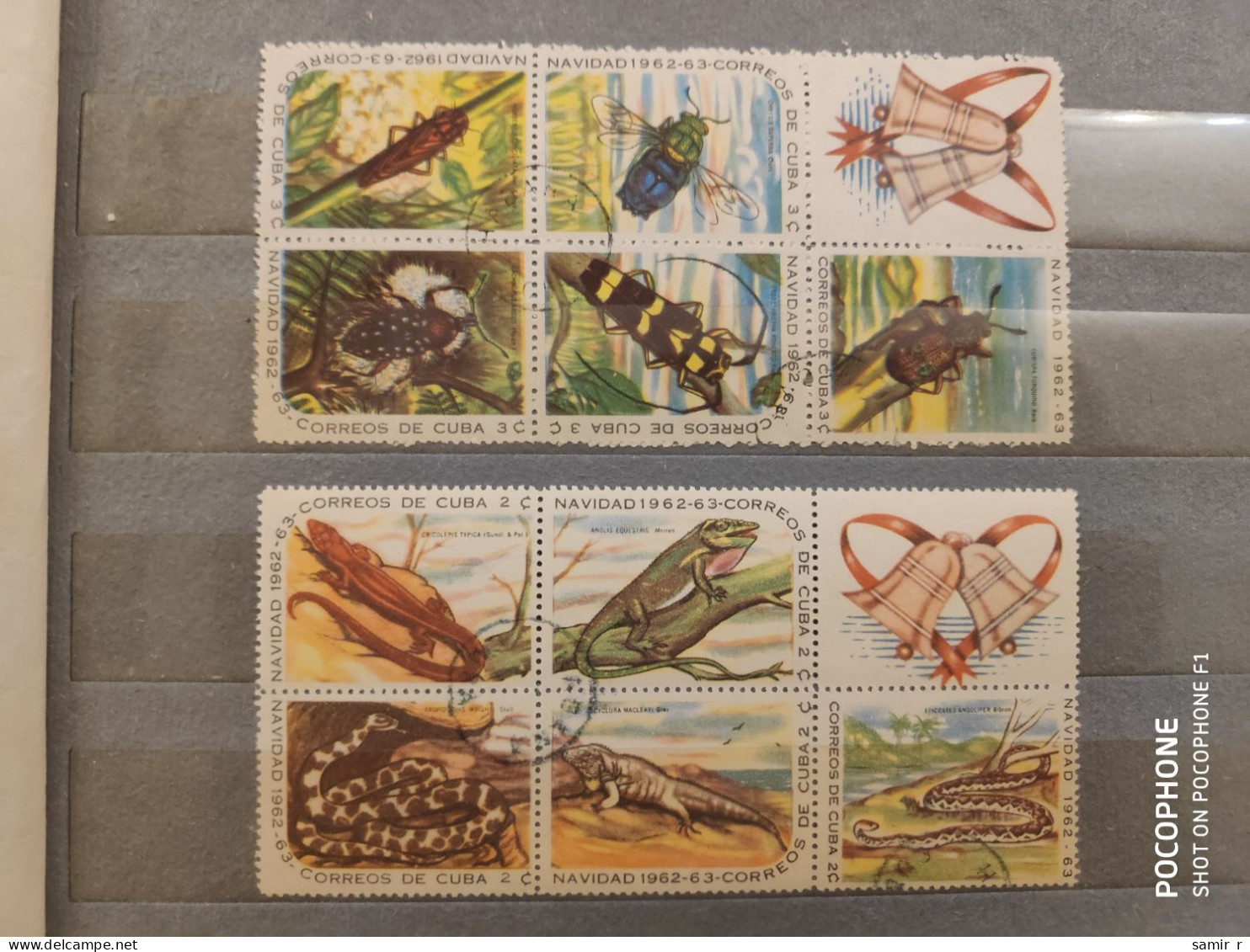 1963	Cuba	Insects Snakes (F53) - Gebruikt