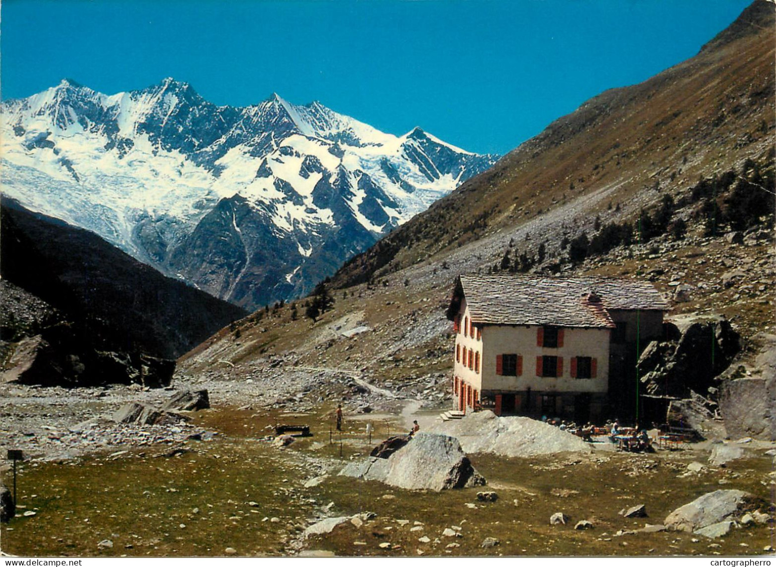 Switzerland Almagellalp Saas Almagell, Wallis Hotel Mit Mischabelgruppe - Saas Im Prättigau