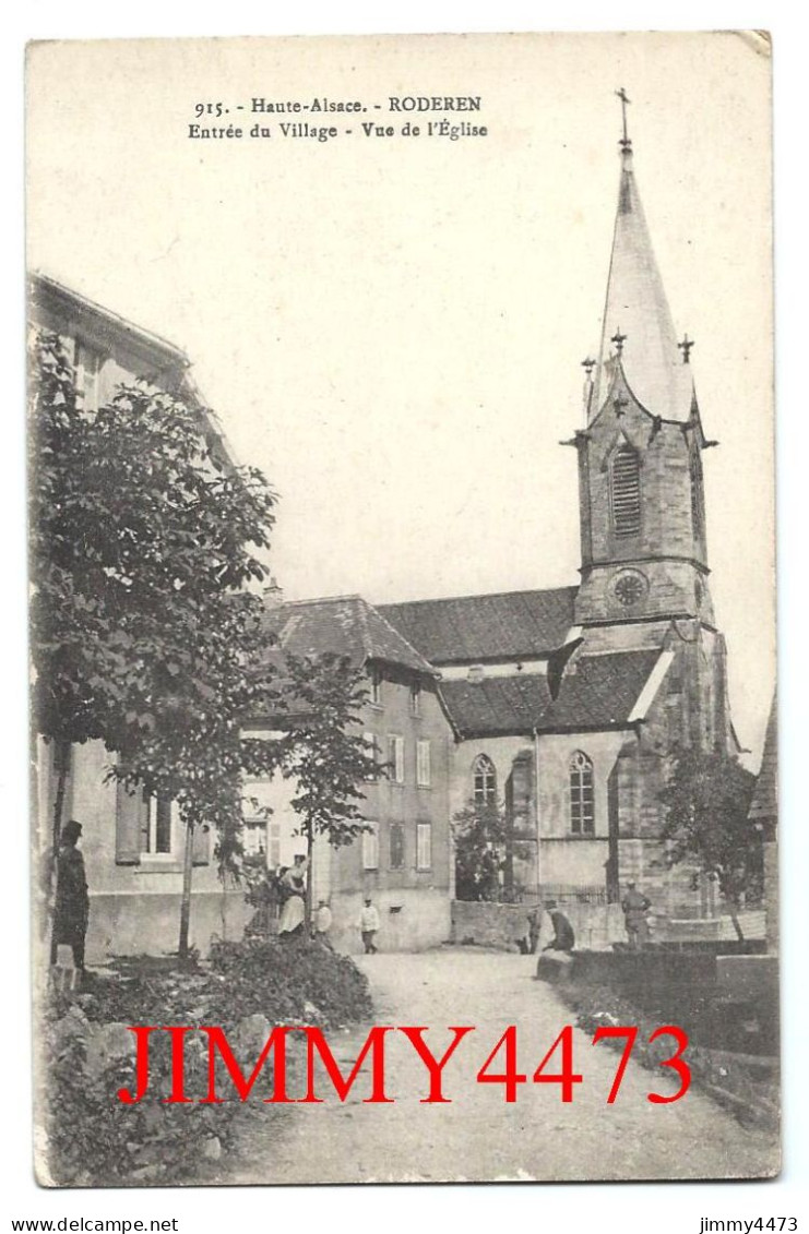 CPA - RODEREN - Entrée Du Village - Vue De L' Eglise ( Canton De Cernay ) N° 915 - Edit. Chadourne Belfort - Cernay