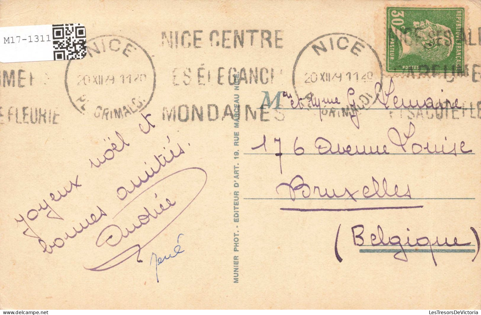 FRANCE - Nice - Vue Générale Prise Du Château - Colorisé - Carte Postale Ancienne - Cartas Panorámicas