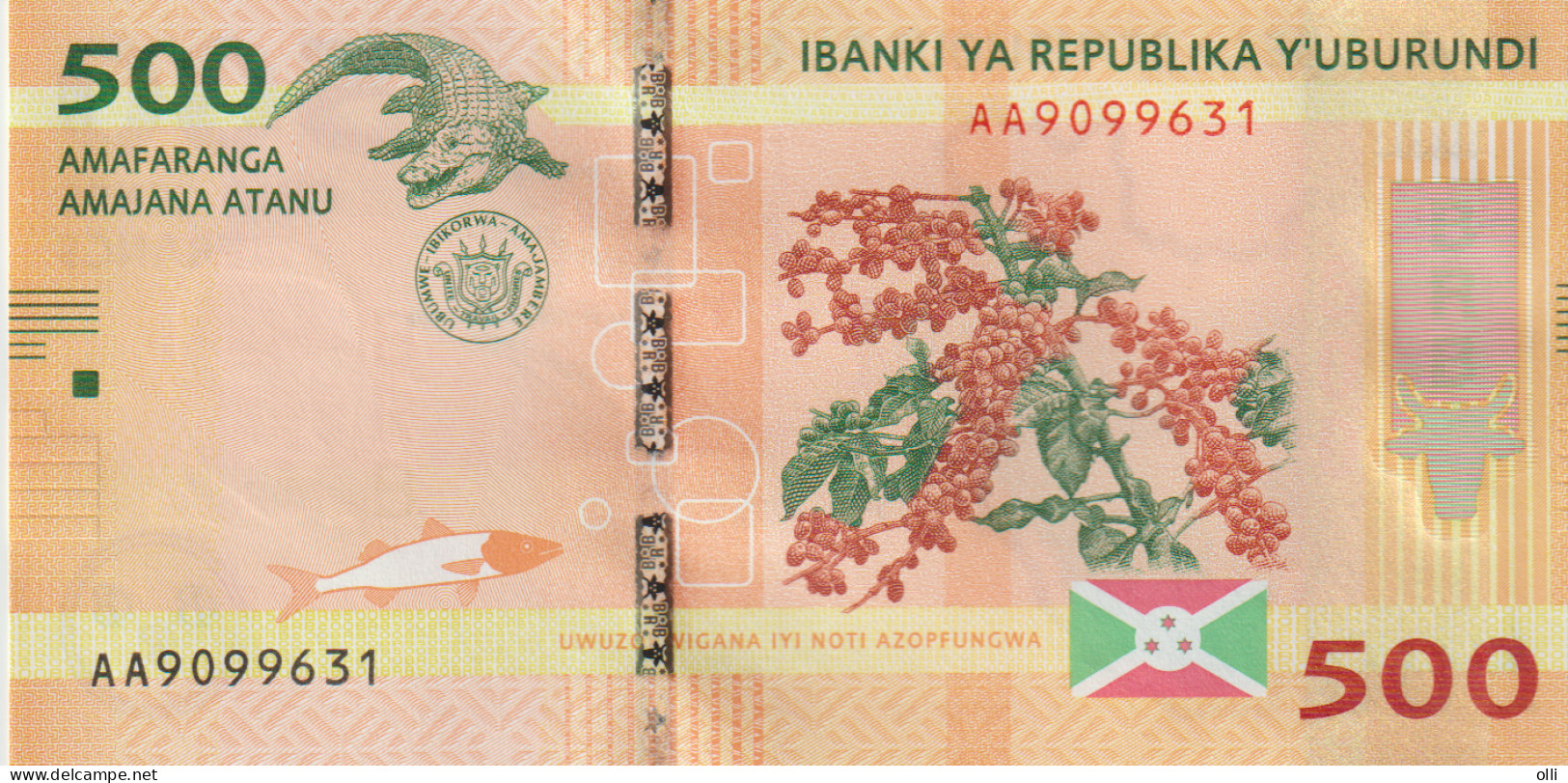 BURUNDI - 500 Francs 2015  UNC - Burundi