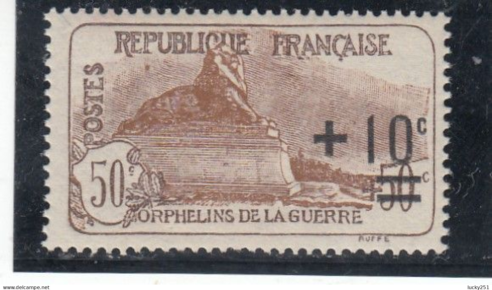 France - Année 1922 - Neuf** - N°YT 167** -  Au Profil Des Orphelins De La Guerre - Surchargés - Neufs