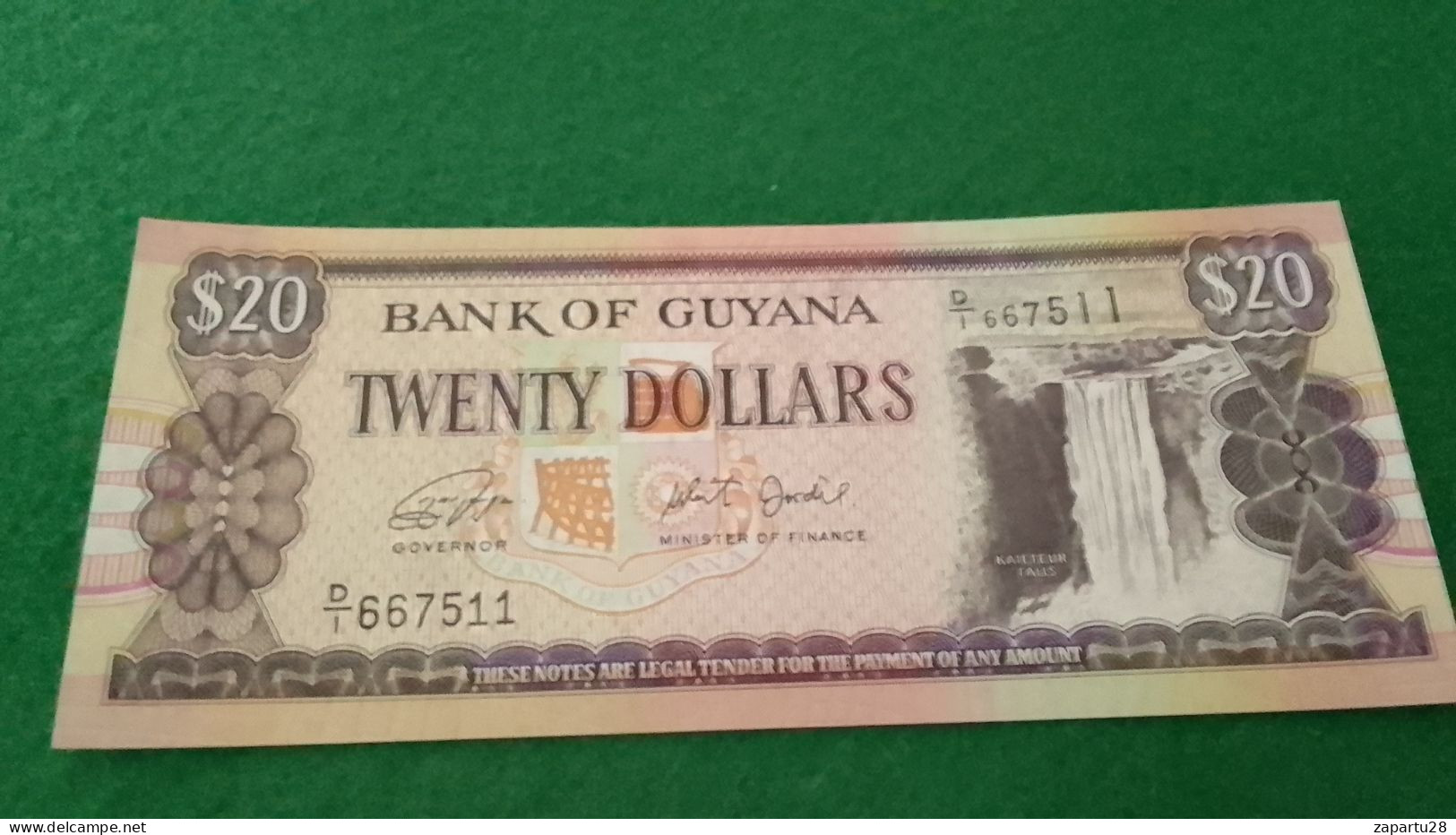 GUYANA--              20      DOLLARS - Guyana