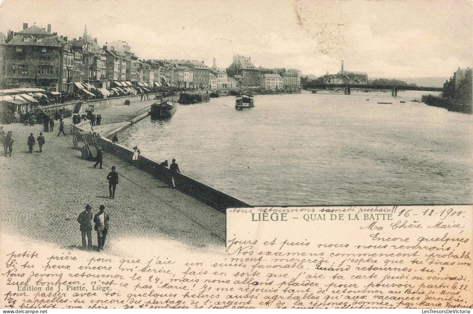 BELGIQUE - Liège - Quai De La Batte - Carte Postale Ancienne - Liege