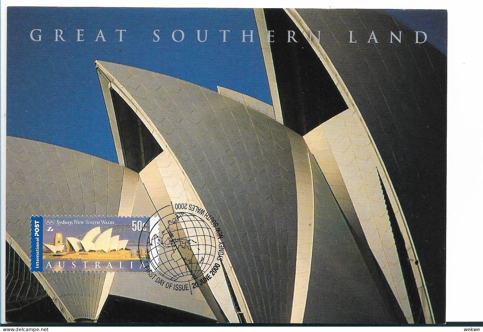 AUSTRALIEN 477 / Ganzsache Mit Zusatzmarke - Sydney Oper Mit Ersttagsstempel - Covers & Documents