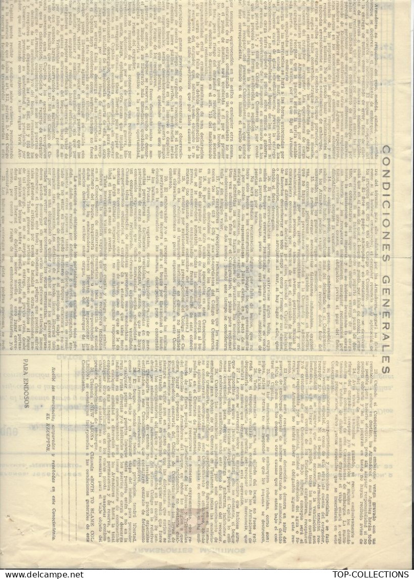 NAVIGATION TRANSPORTS MARITIMES 1958 LETTRE EMBARQUEMENT ENTETE PAVILLON HOUSEFLAG Portillon  Cadix Espagne V.SCANS - 1950 - ...