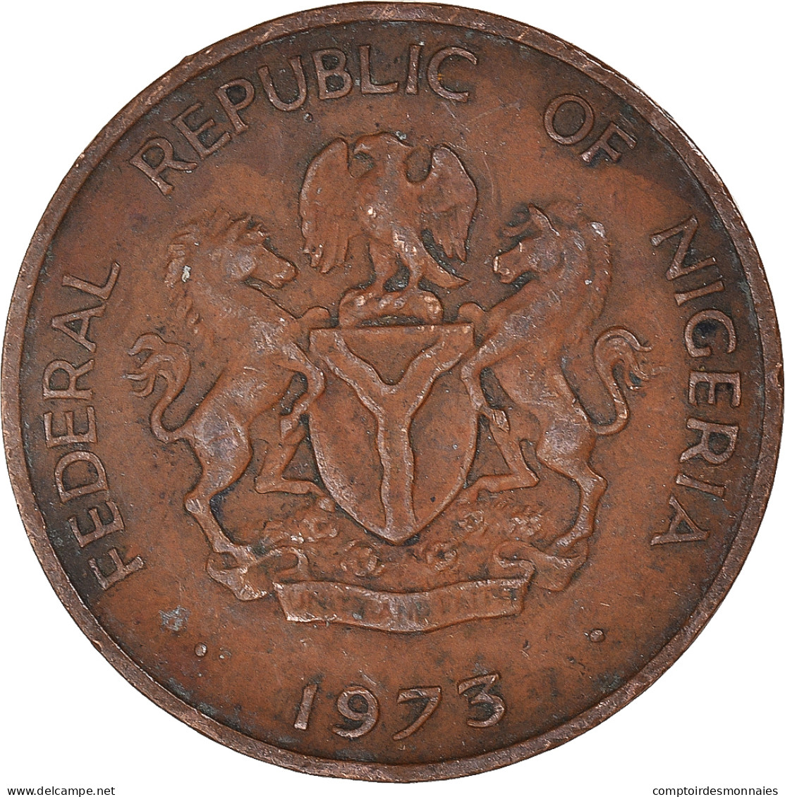 Monnaie, Nigéria, Kobo, 1973 - Nigeria