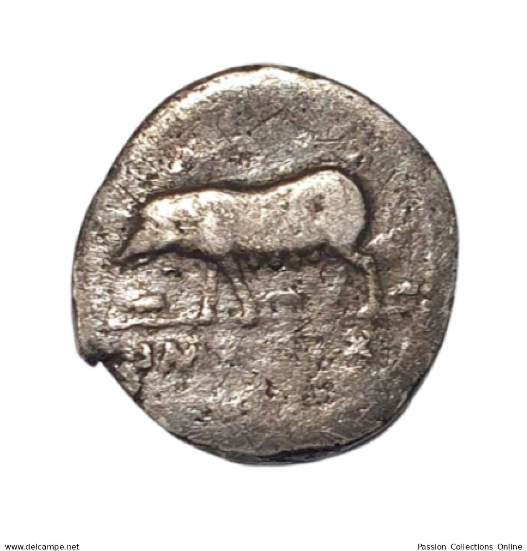 MONNAIE DENIER VESPASIEN A LA TRUIE ARGENT RIC 982 TTB/TB+ - The Flavians (69 AD Tot 96 AD)