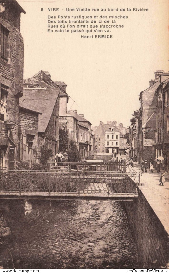 FRANCE - Vire - Une Vieille Rue Au Bord De La Rivière - Carte Postale Ancienne - Vire