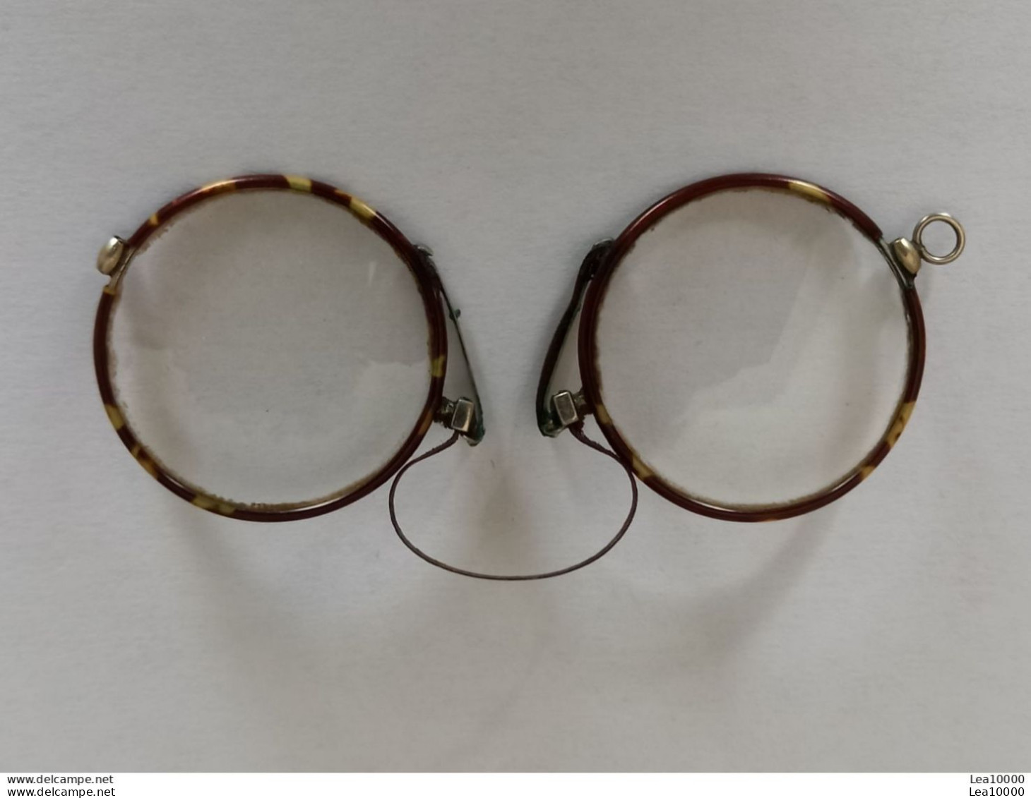 Ancienne Paire de Lunettes Pince Nez, Binocles, Lorgnons Vintage, Branches Bakélite? Etui, Accessoire de Théâtre