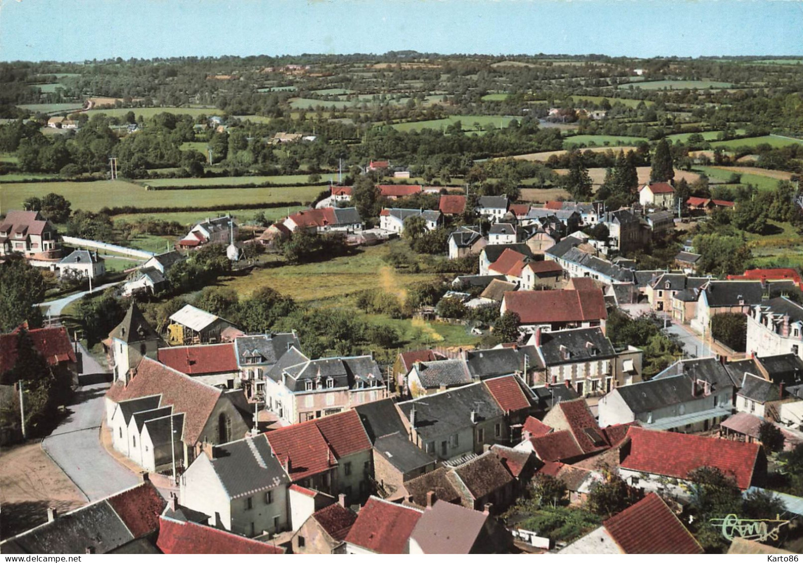 Préveranges * Vue Générale Aérienne Du Village - Préveranges