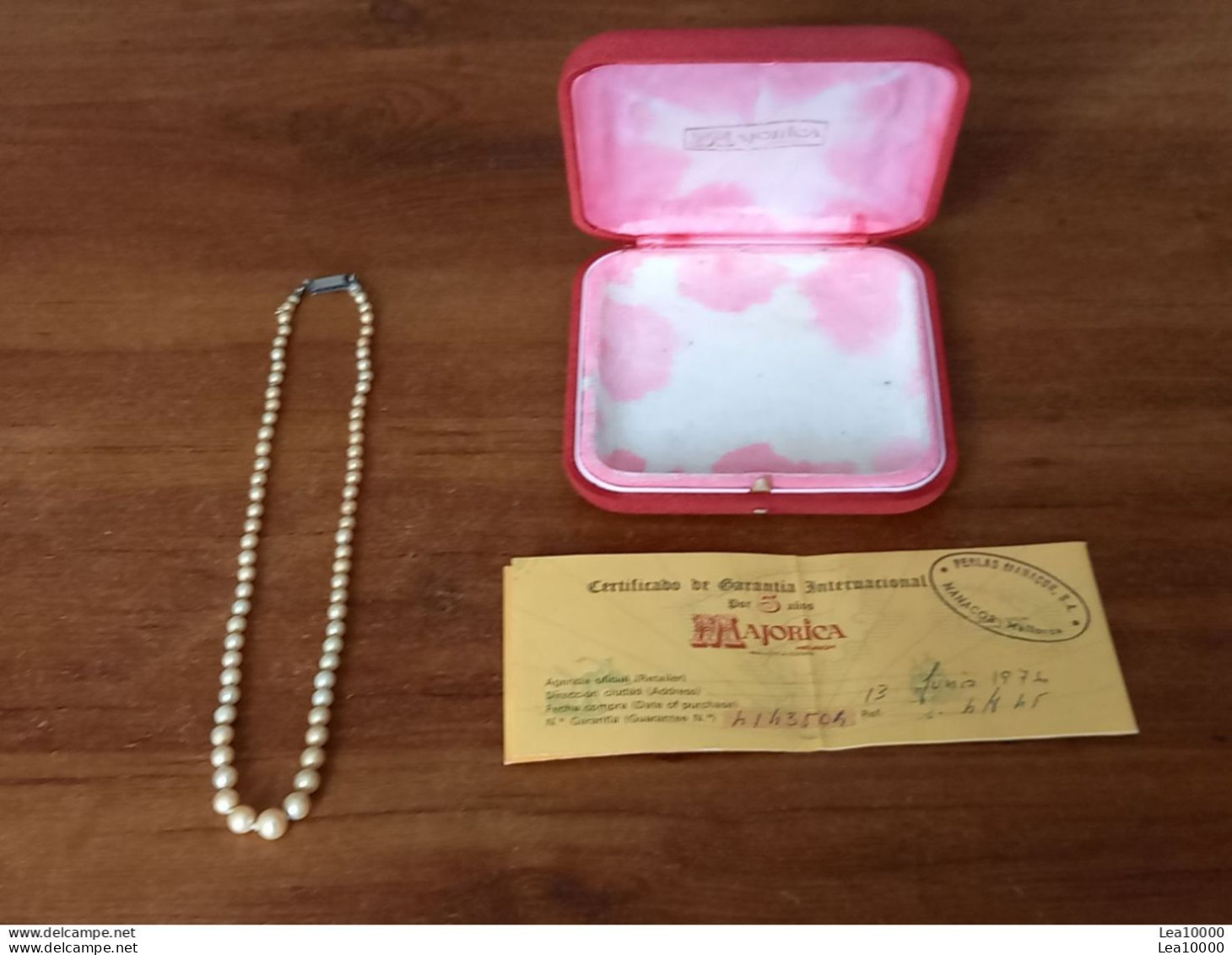 1976 Vintage Collier De Perles Véritables - Majorica Heusch - Mallorca Perlas Manacor - Argent? Coffret - Collane/Catenine