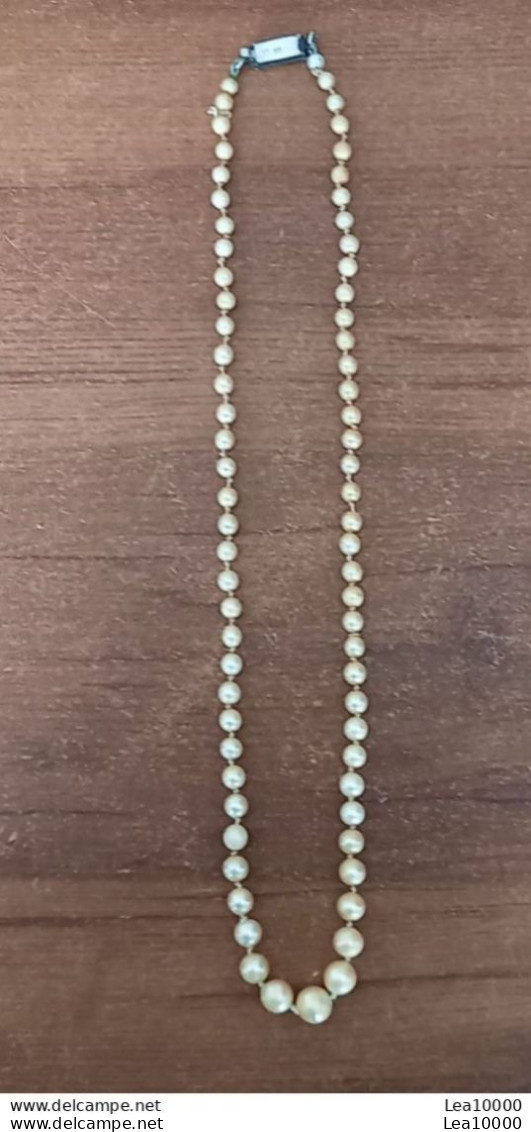 1976 Vintage Collier De Perles Véritables - Majorica Heusch - Mallorca Perlas Manacor - Argent? Coffret - Necklaces/Chains