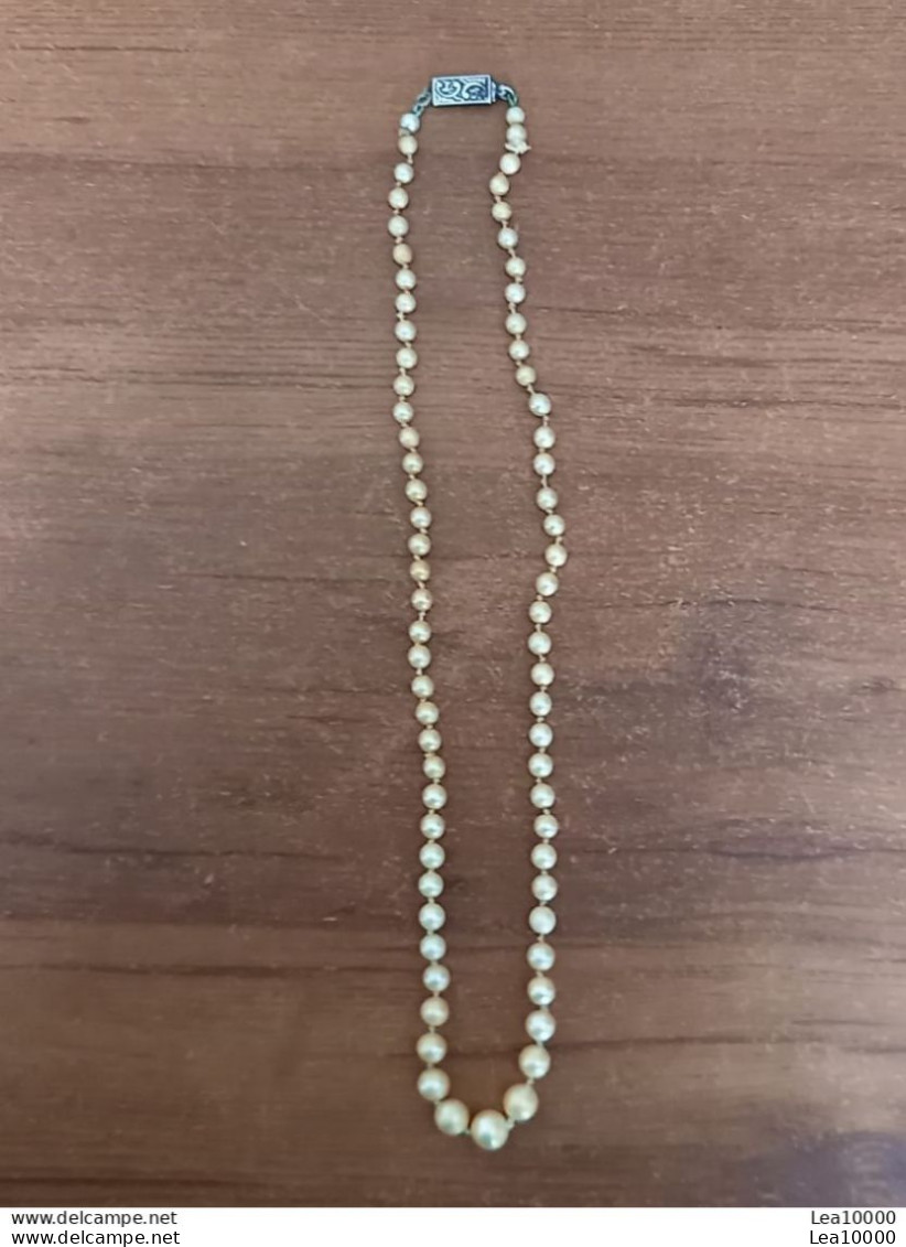 1976 Vintage Collier De Perles Véritables - Majorica Heusch - Mallorca Perlas Manacor - Argent? Coffret - Halsketten