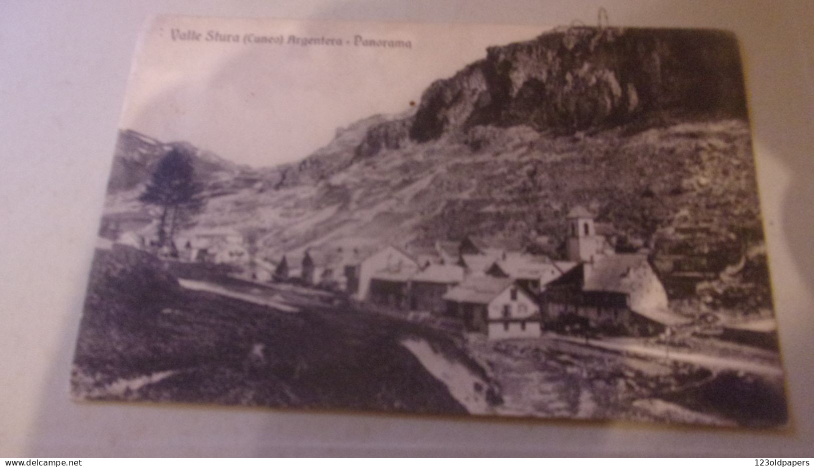 VALLE STURA CUNEO ARGENTERA PANORAMA 1908 - Sonstige & Ohne Zuordnung