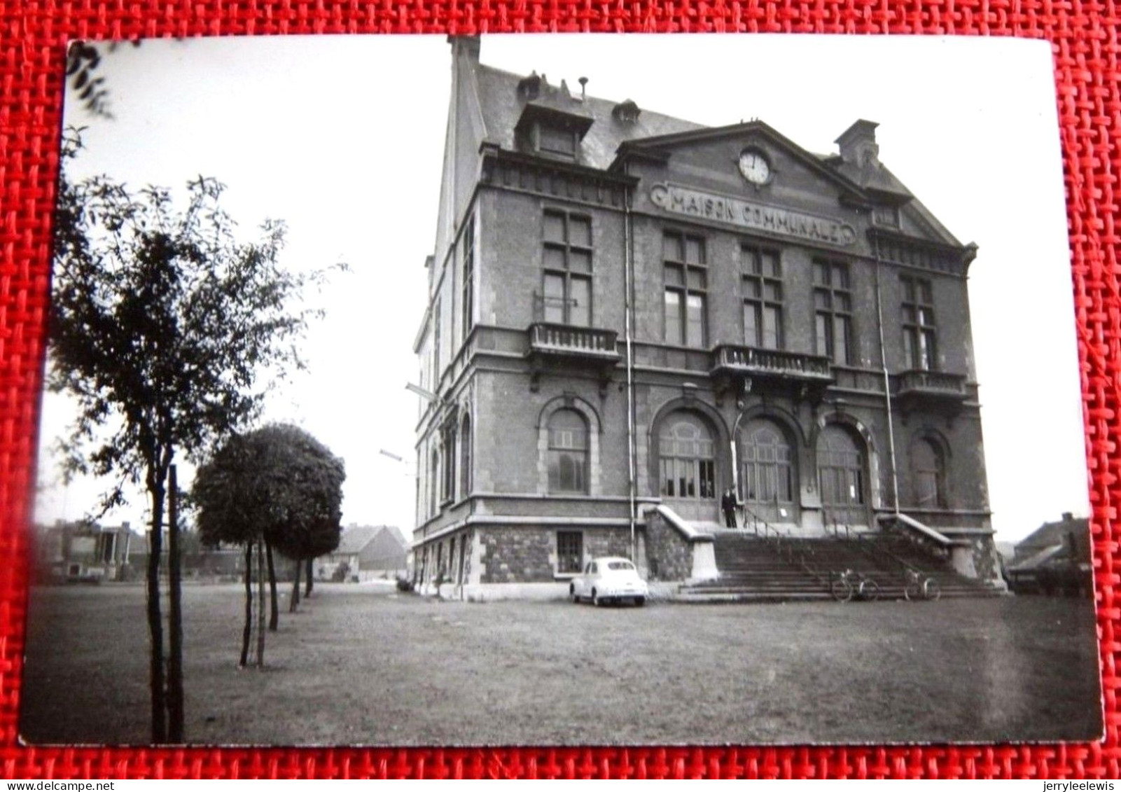 HORNU -  Maison Communale - Cliché  Original Destiné à L'édition De La Carte Postale (10,5 X 15 Cm) - Boussu