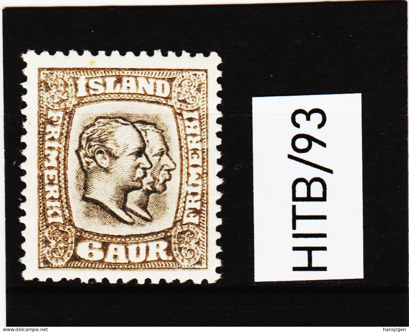 HITB/93  ISLAND 1907  Michl  52  (*)  FALZ  ZÄHNUNG Siehe ABBILDUNG - Unused Stamps