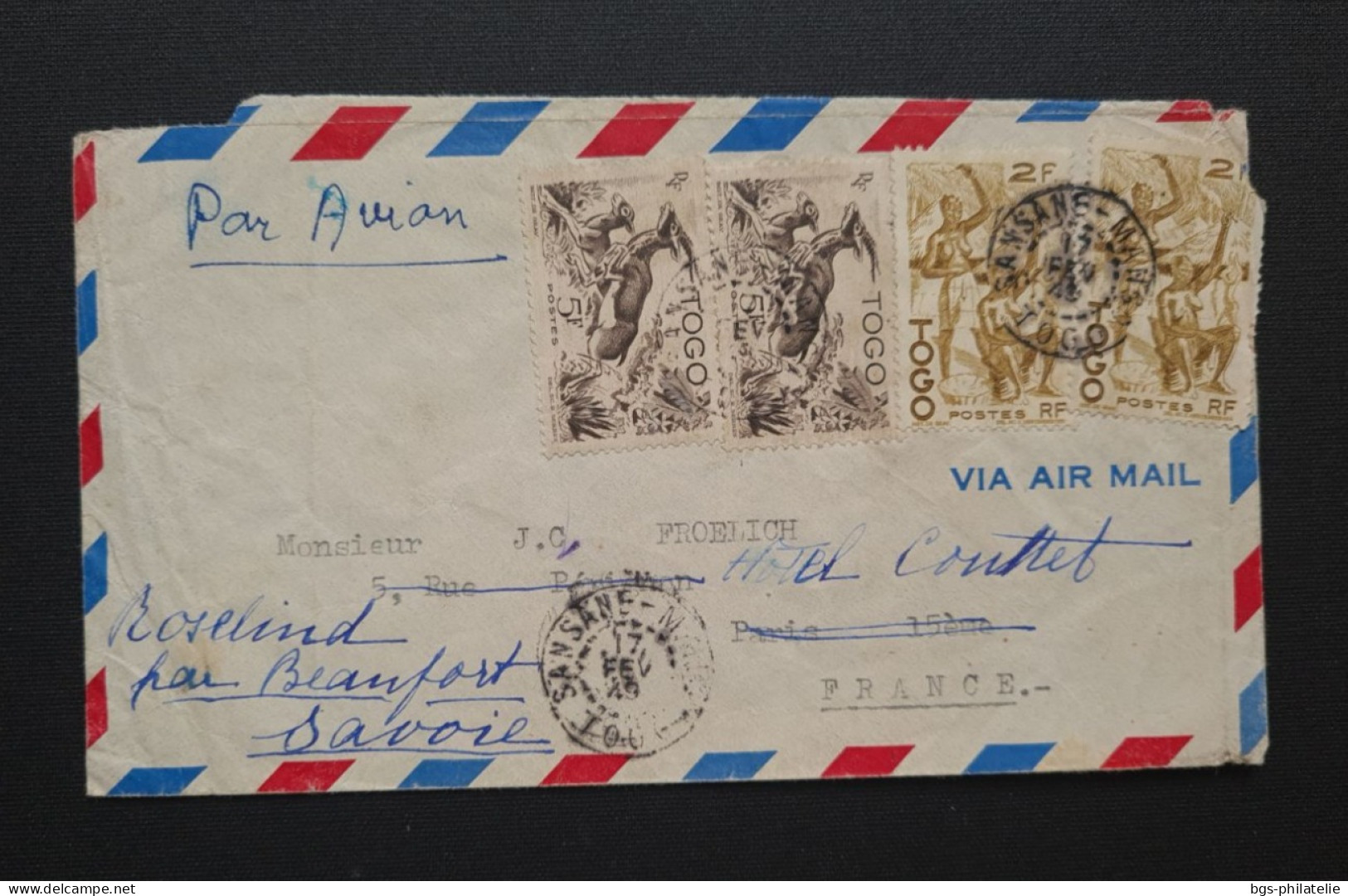 Togo. Timbres Numéros 248× Et 243×2 Sur Lettre Par Avion. - Storia Postale