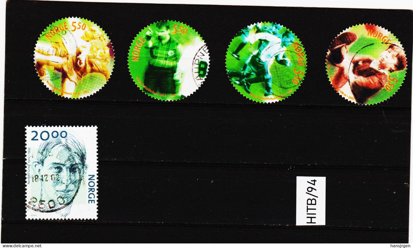 HITB/94 N O R W E G E N  2002  MICHL  1426/29+1439  Gestempelt SIEHE ABBILDUNG - Used Stamps