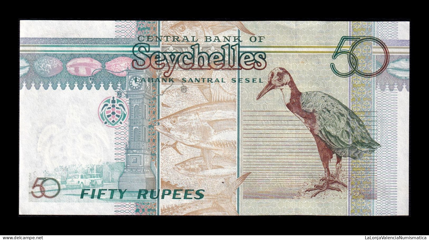 Seychelles 50 Rupees 1998 Pick 38 Sc Unc - Seychelles