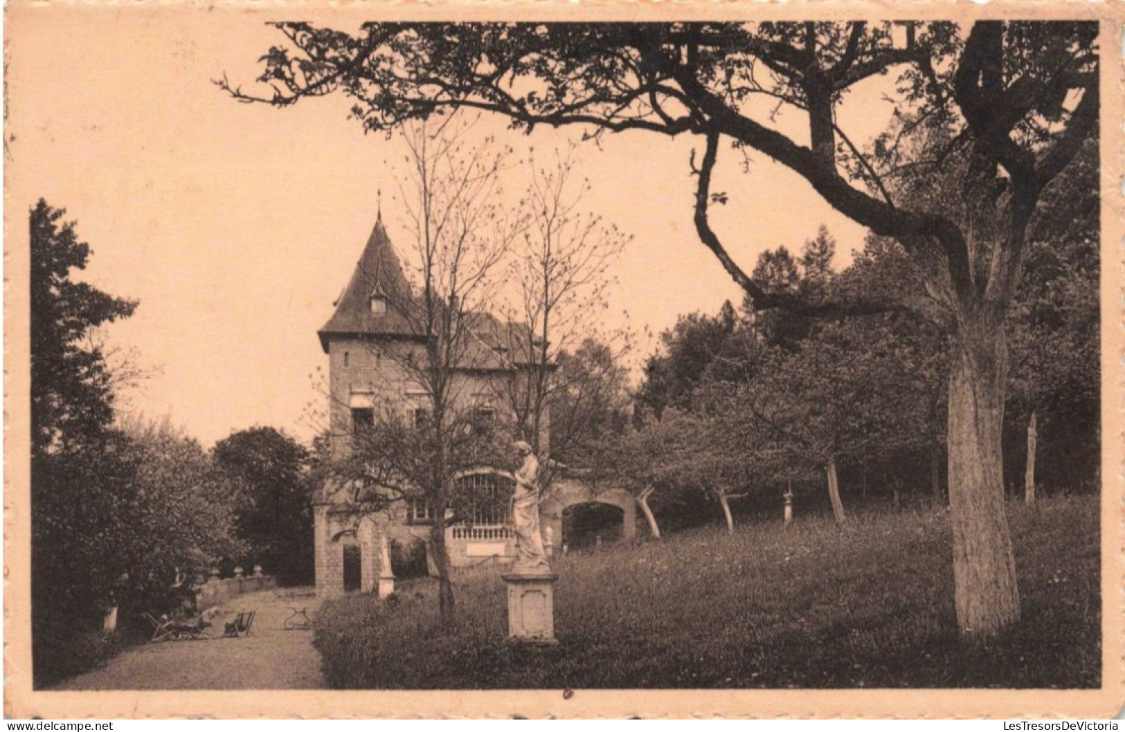 BELGIQUE - Hastière-par-delà - Castel Notre-Dame De Lourdes - Portique Et Terrasse - Carte Postale Ancienne - Hastière