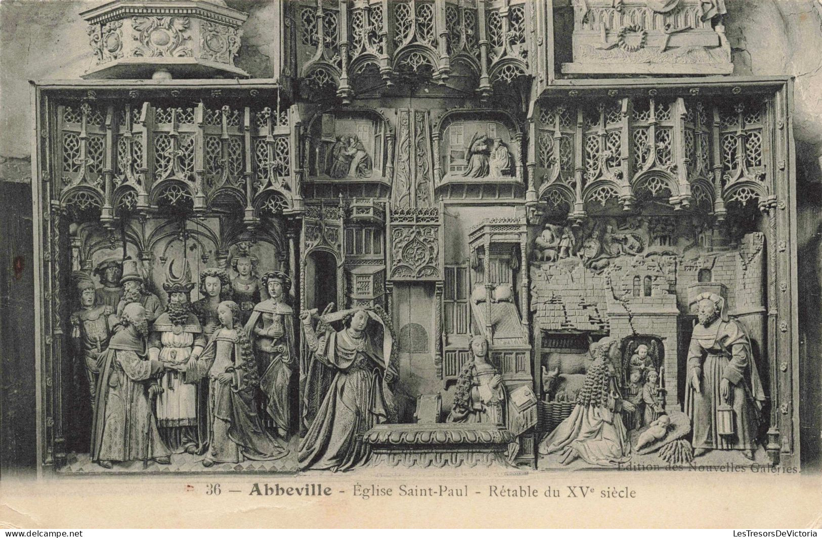 FRANCE - Abbeville - Eglise Saint Paul - Rétable Du XVè Siècle - Carte Postale Ancienne - Abbeville