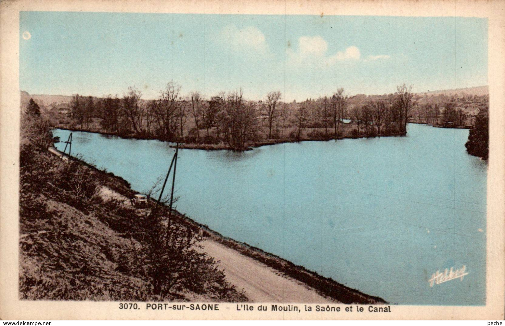 N°114687 -cpa Port Sur Saône- L'île Du Moulin- - Port-sur-Saône