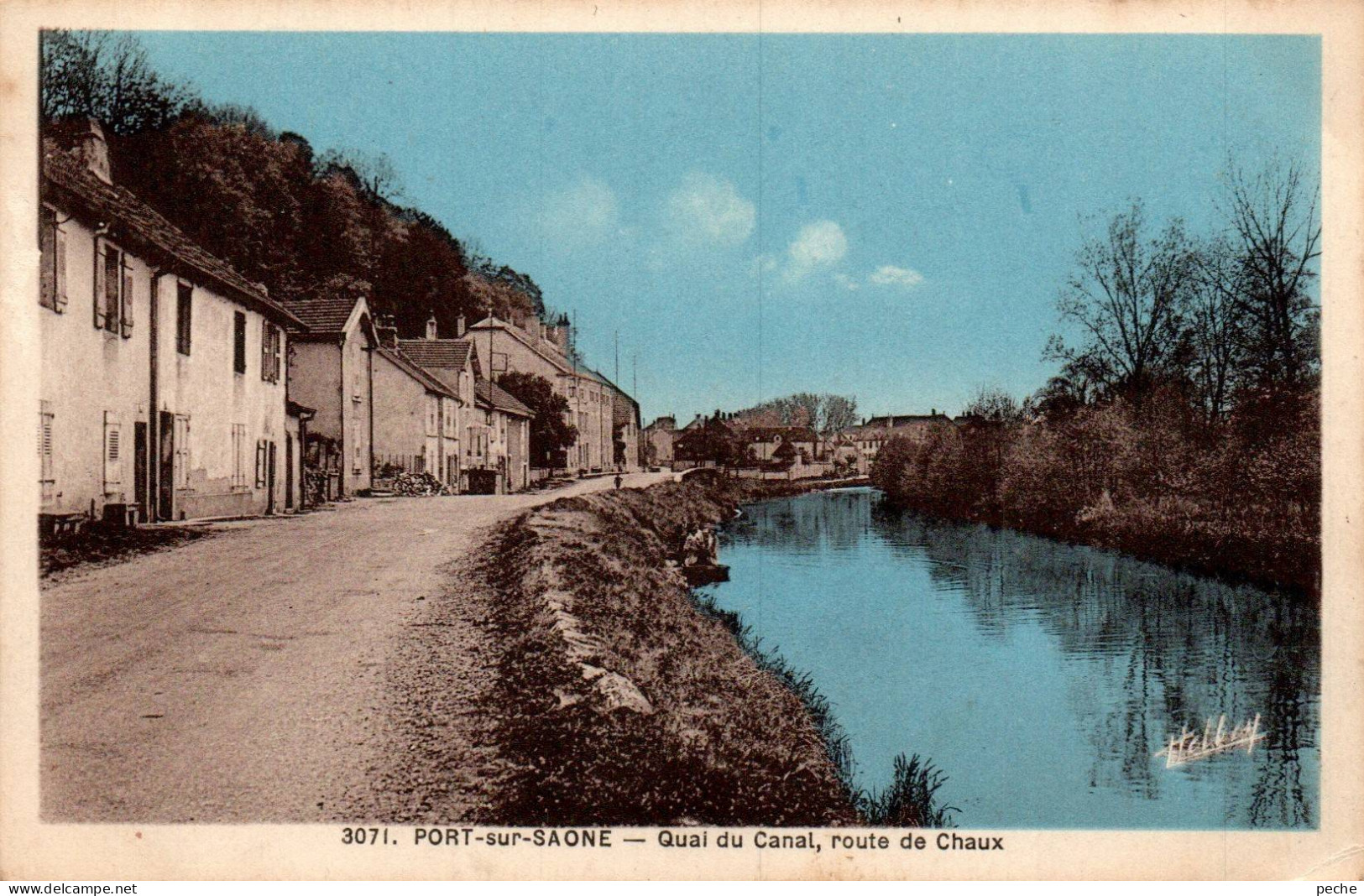 N°114690 -cpa Port Sur Saône -quai Du Canal, Route De Chaux- - Port-sur-Saône