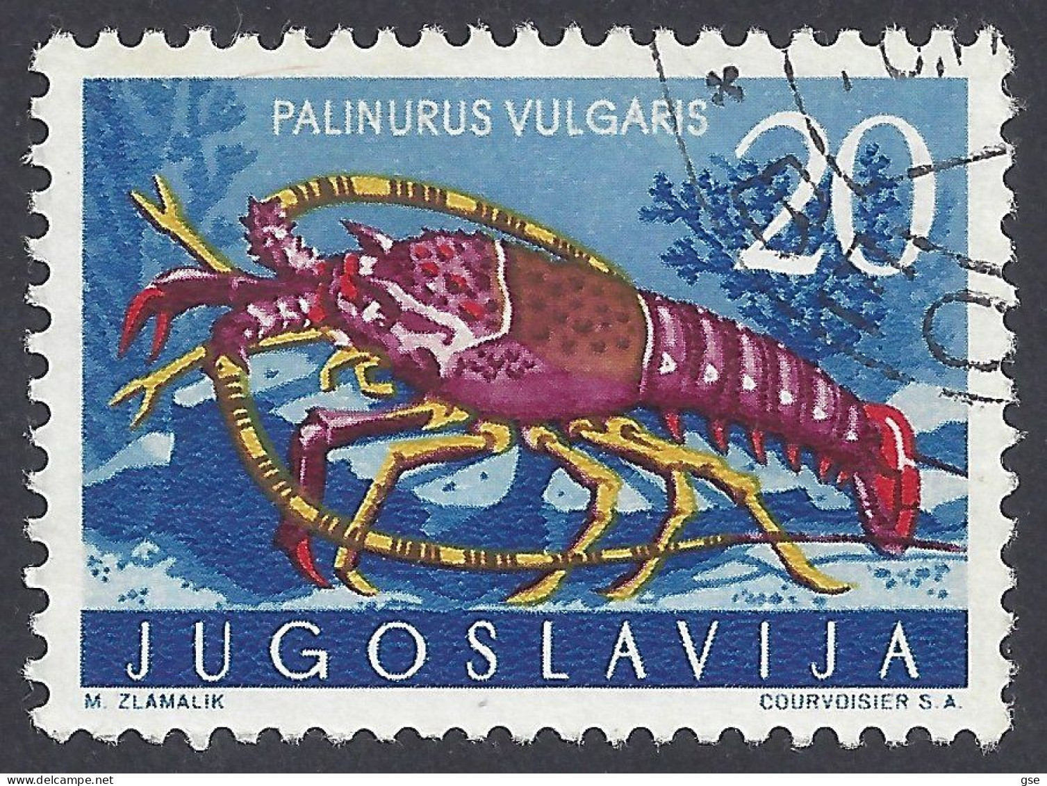 JUGOSLAVIA 1956 - Yvert 699° - Aragosta | - Crustaceans