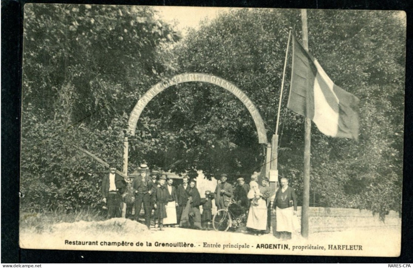 76 OUDALLE - RESTAURANT DE LA GRENOUILLERE - ENTREE PRINCIPALE - ARGENTIN PROPRIETAIRE - SUPERBE - Otros & Sin Clasificación