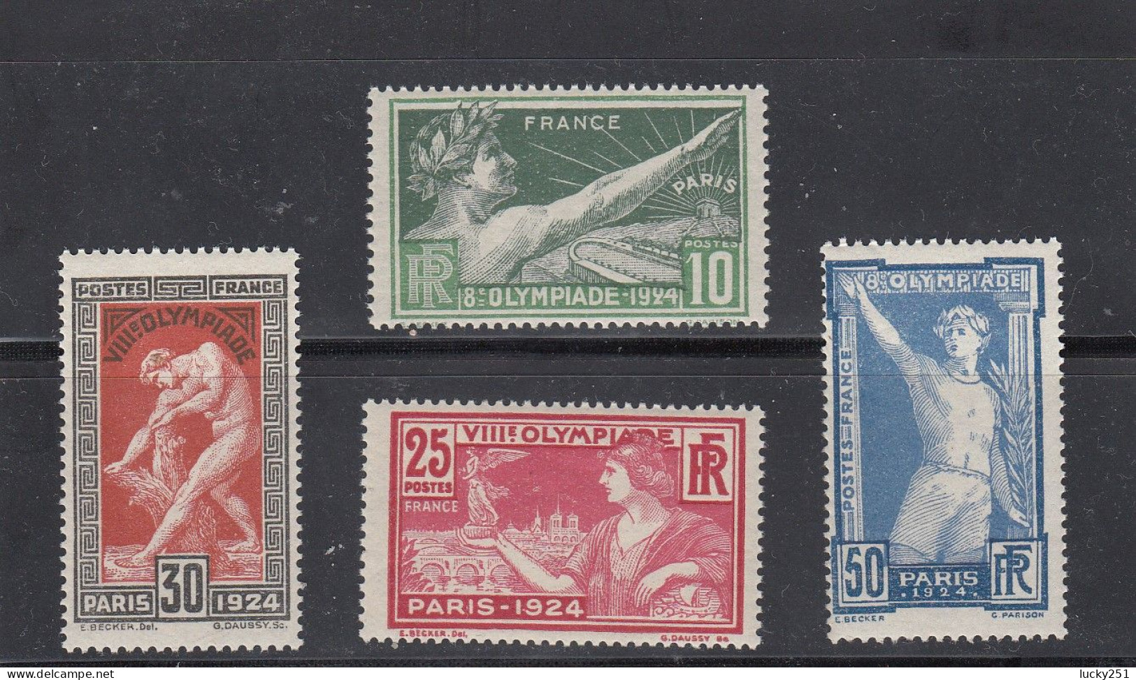 France - Année 1924 - Neuf** - N°YT 183/86 - Jeux Olympique De Paris - Neufs