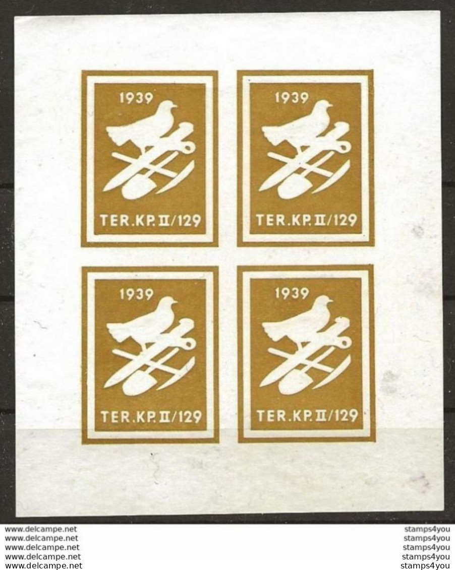 403 - 24 - Bloc De 4 Timbres Non-dentelés Neufs    "Ter. KP II/129" - Labels