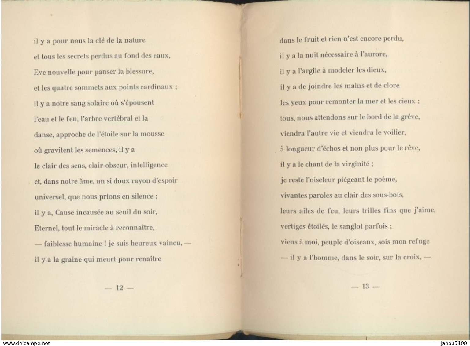 LIVRE     POESIE De " GEO LIBBRECHT  "    DEDICACE      " CHANT DE LA VIRGINITE " ( N°III)       1948. - Autres & Non Classés