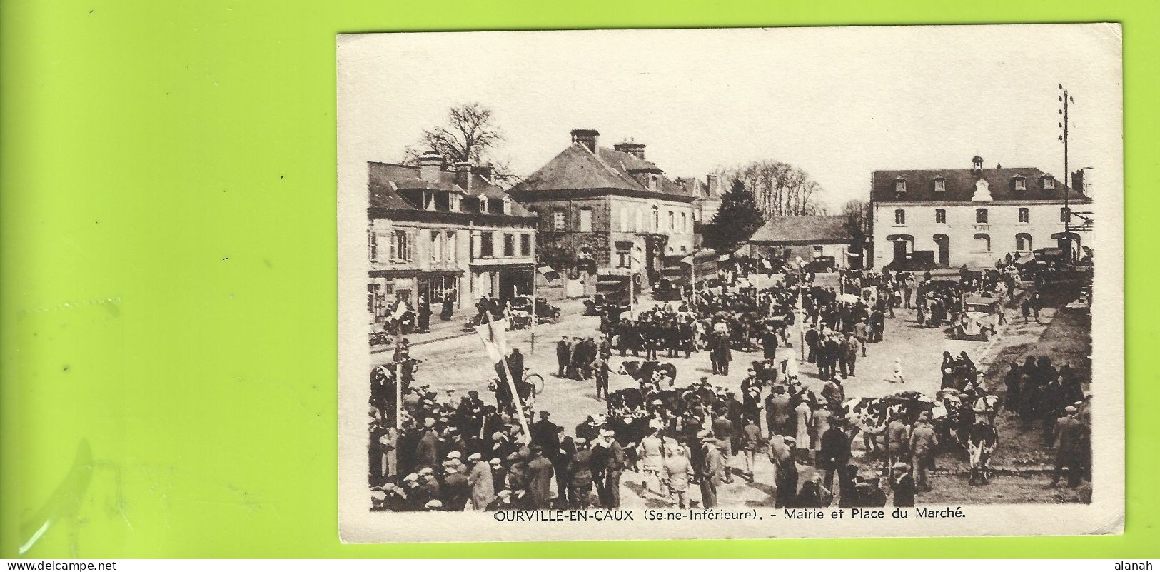 OURVILLE En CAUX Mairie Et Place Du Marché (Leplat) Seine Maritime (76) - Ourville En Caux