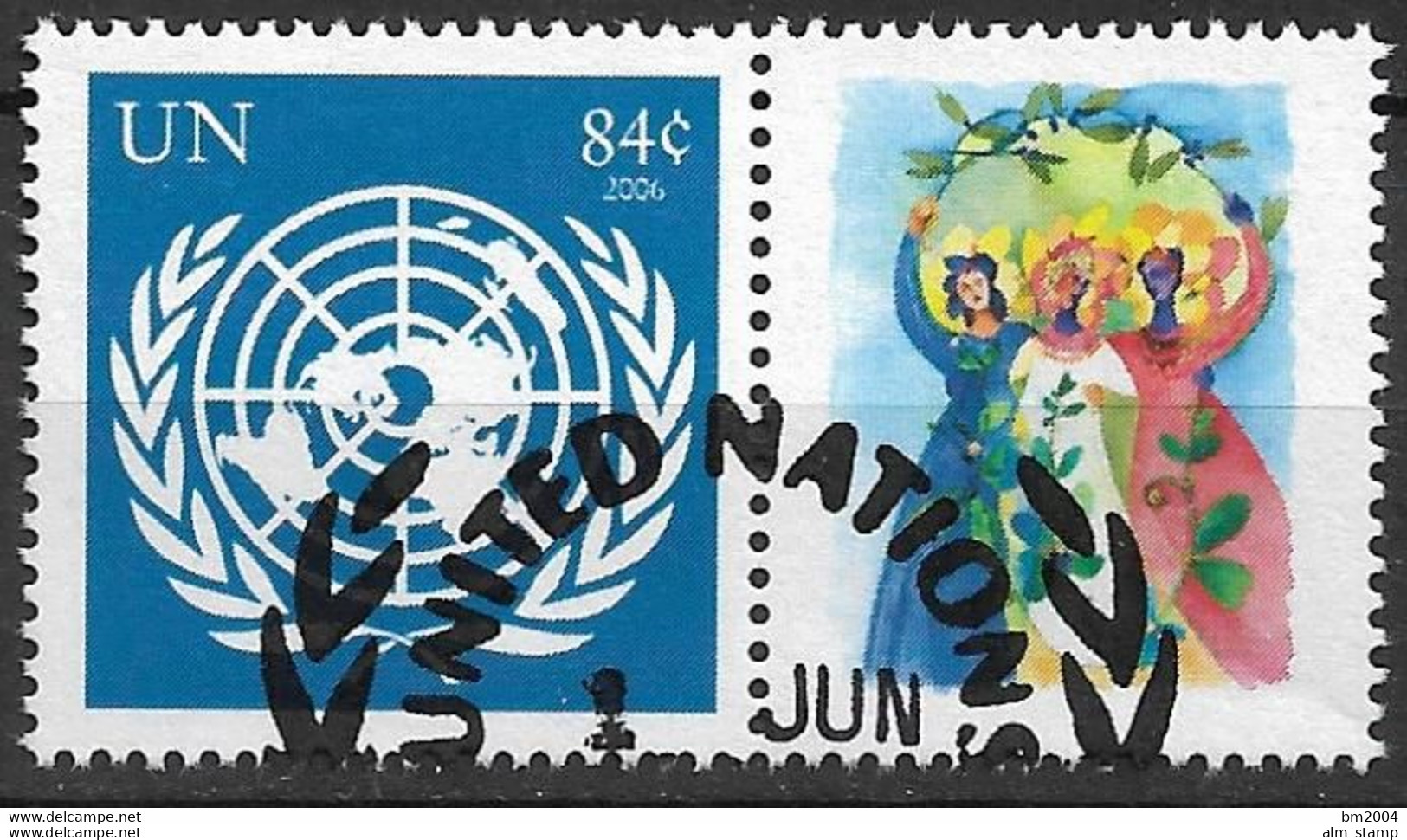 2007 UNO NY  Mi. 1065 Used   Grußmarke - Used Stamps