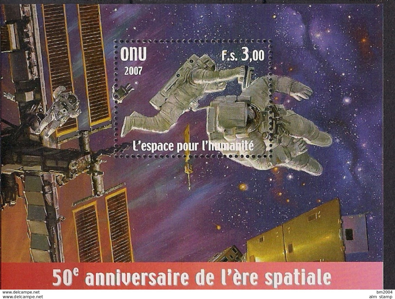 2007 UNO Genf Mi.  Bl 22  **MNH    Weltraum - Blocs-feuillets