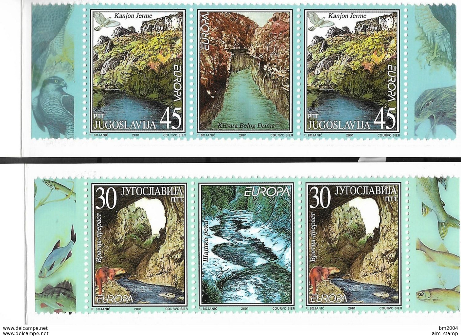 2001 Jugoslwawien Mi. 3031-2 **MNH Booklet Europa - 2001