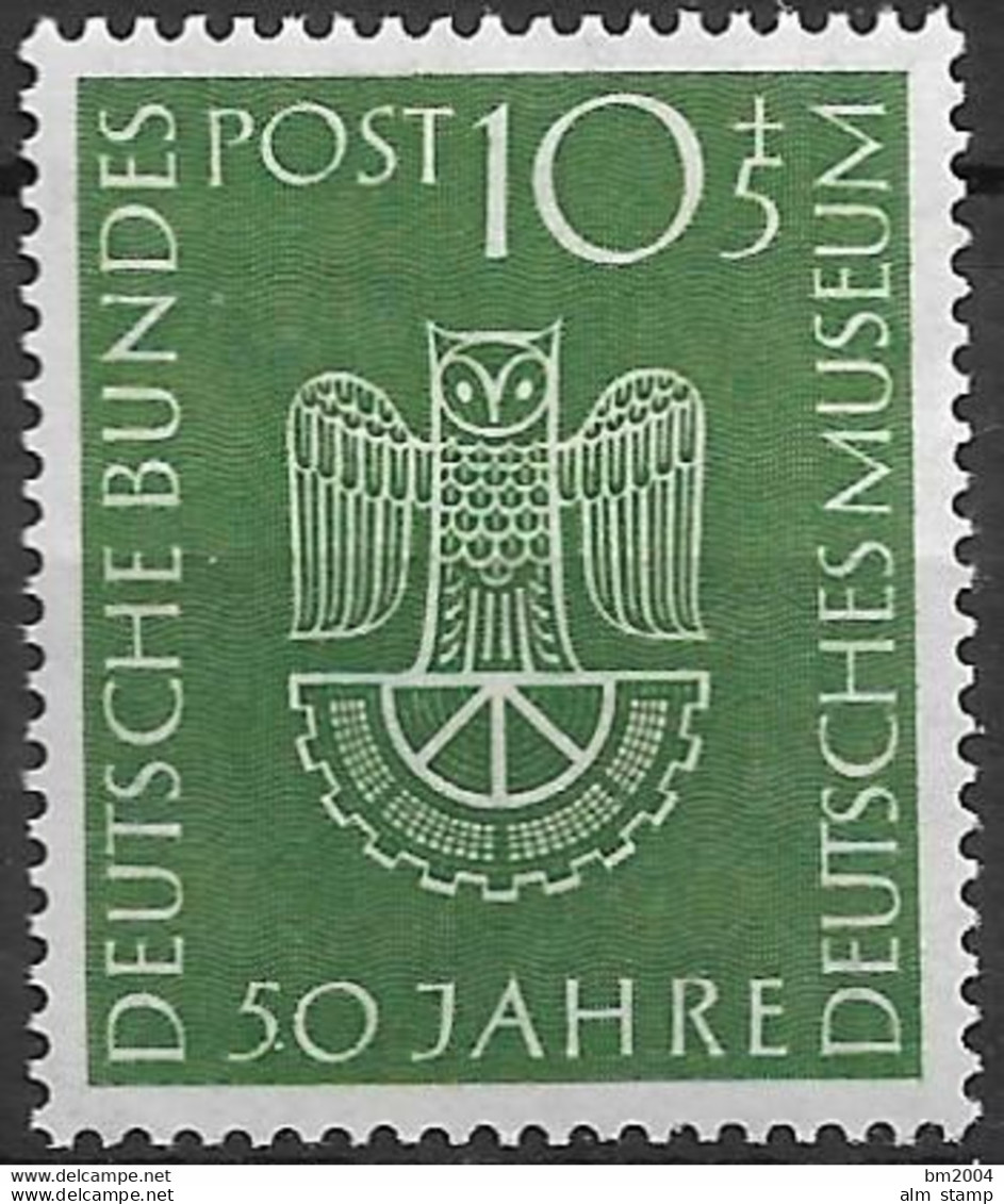 1953 Deutschland Germany  Mi. 163 **MNH  50 Jahre Deutsches Museum München. - Ungebraucht