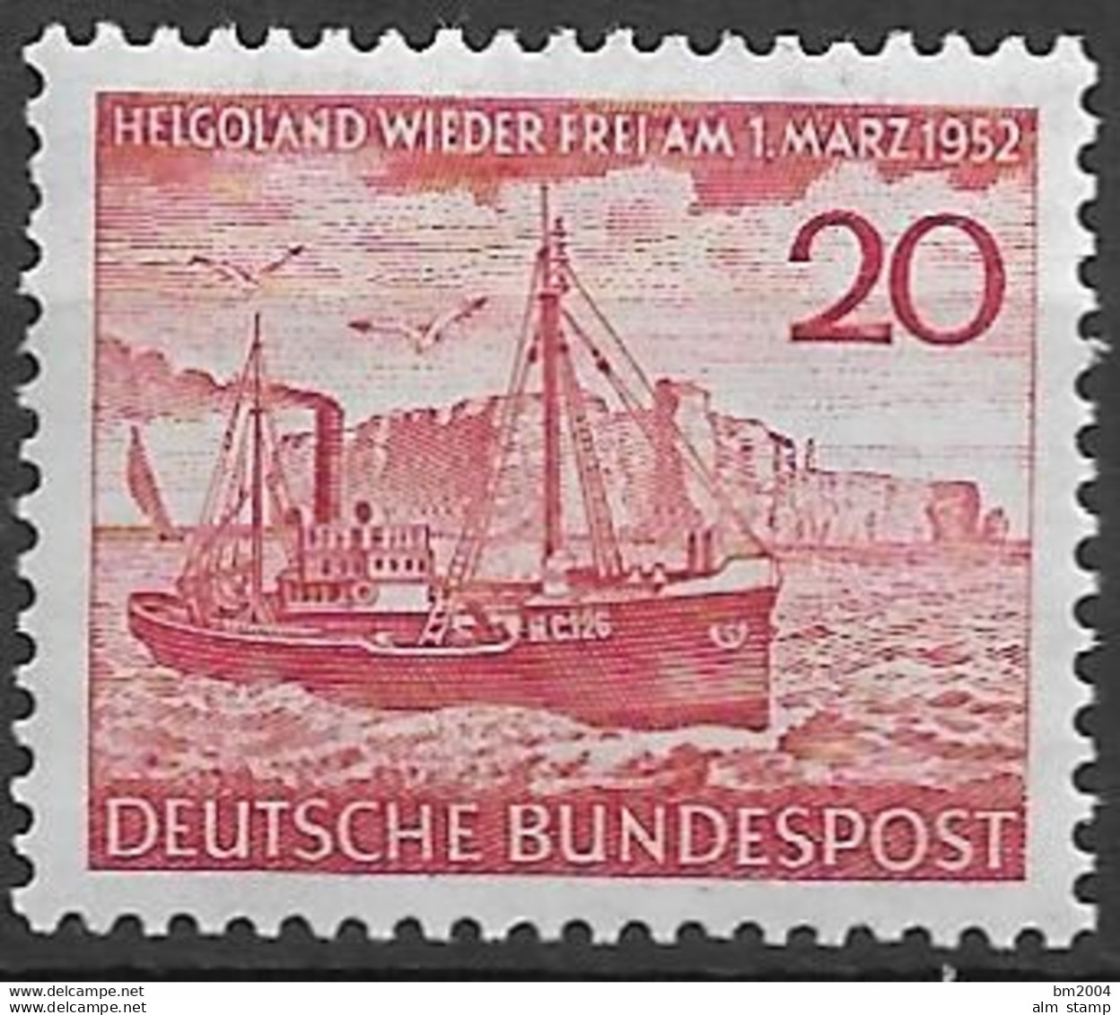 1952 Deutschland Germany  Mi. 152 **MNH   Rückgabe Der Insel Helgoland - Ungebraucht