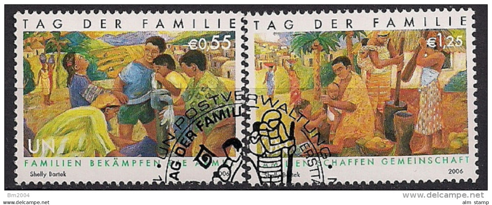 2006 UNO WIEN   Mi. 465-6 Used    Internationaler Tag Der Familie - Used Stamps