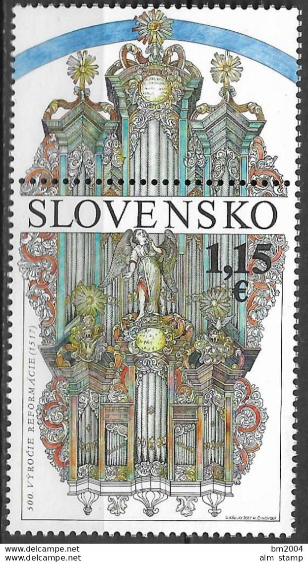 2017 Slowakei Mi. 828 **MNH   500. Jahrestag Der Reformation. - Ungebraucht