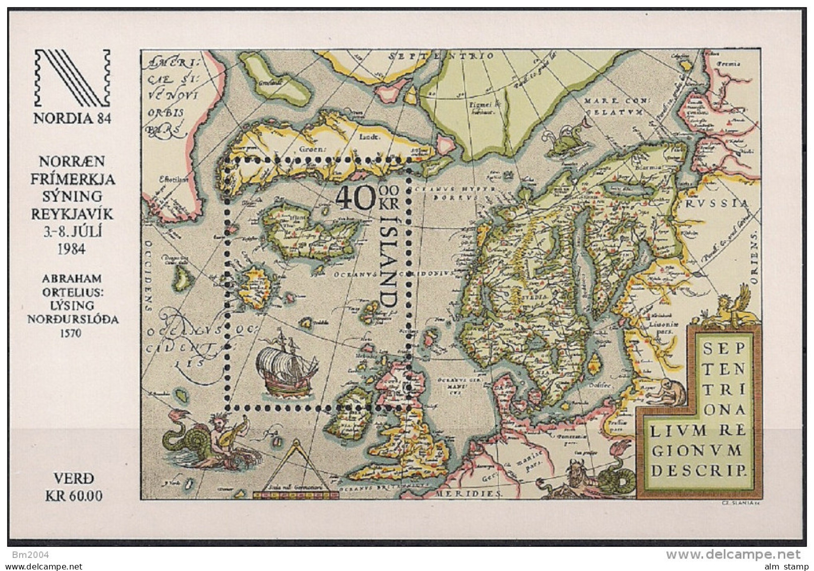 1984 Island Mi. Bl. 6 **MNH : Internationale Briefmarkenausstellung NORDIA ’84, Reykjavik. - Blocks & Sheetlets