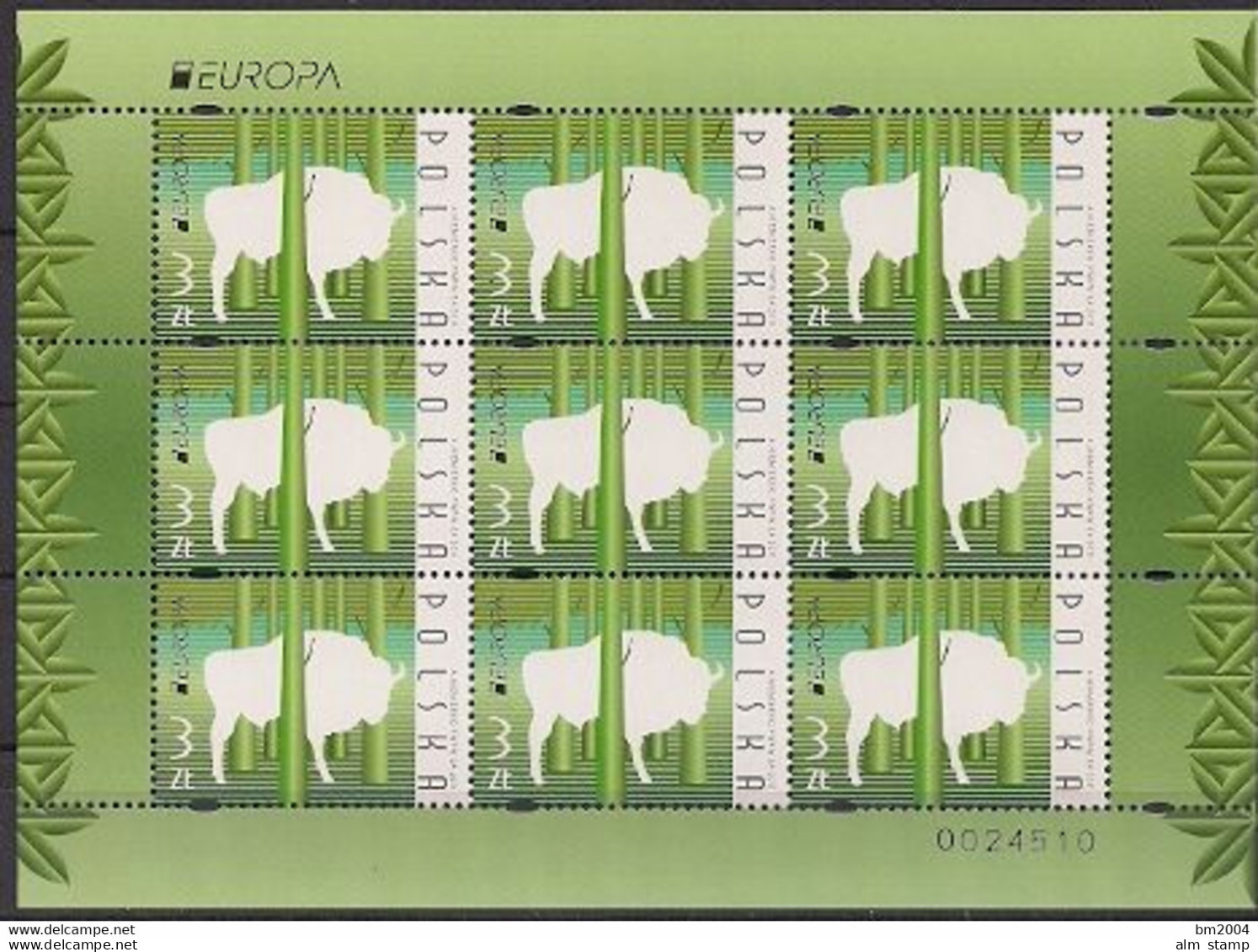 2011 Polen  Mi. 4521  **MNH  Europa: Der Wald - 2011