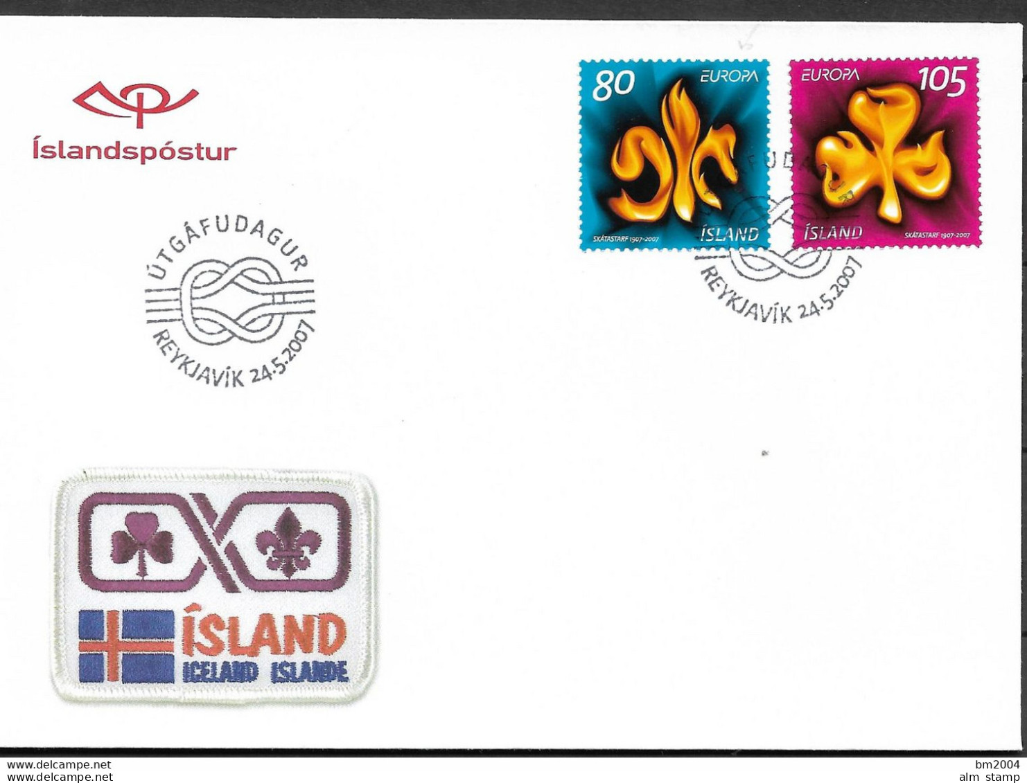 2007 Island Mi. 1168-9 FDC Europa: Pfadfinder. - FDC